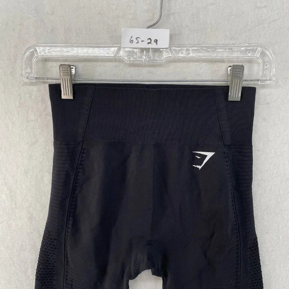 Gymshark Leggings Women's Sz S Black Energy Seamless High-Rise Eyelet Stretch - Picture 9 of 9
